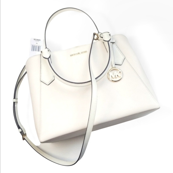 Michael Kors Bag Kimberly Large Crossbody Purse Pearl 13"L X 9"H X 5"D - Picture 1 of 7